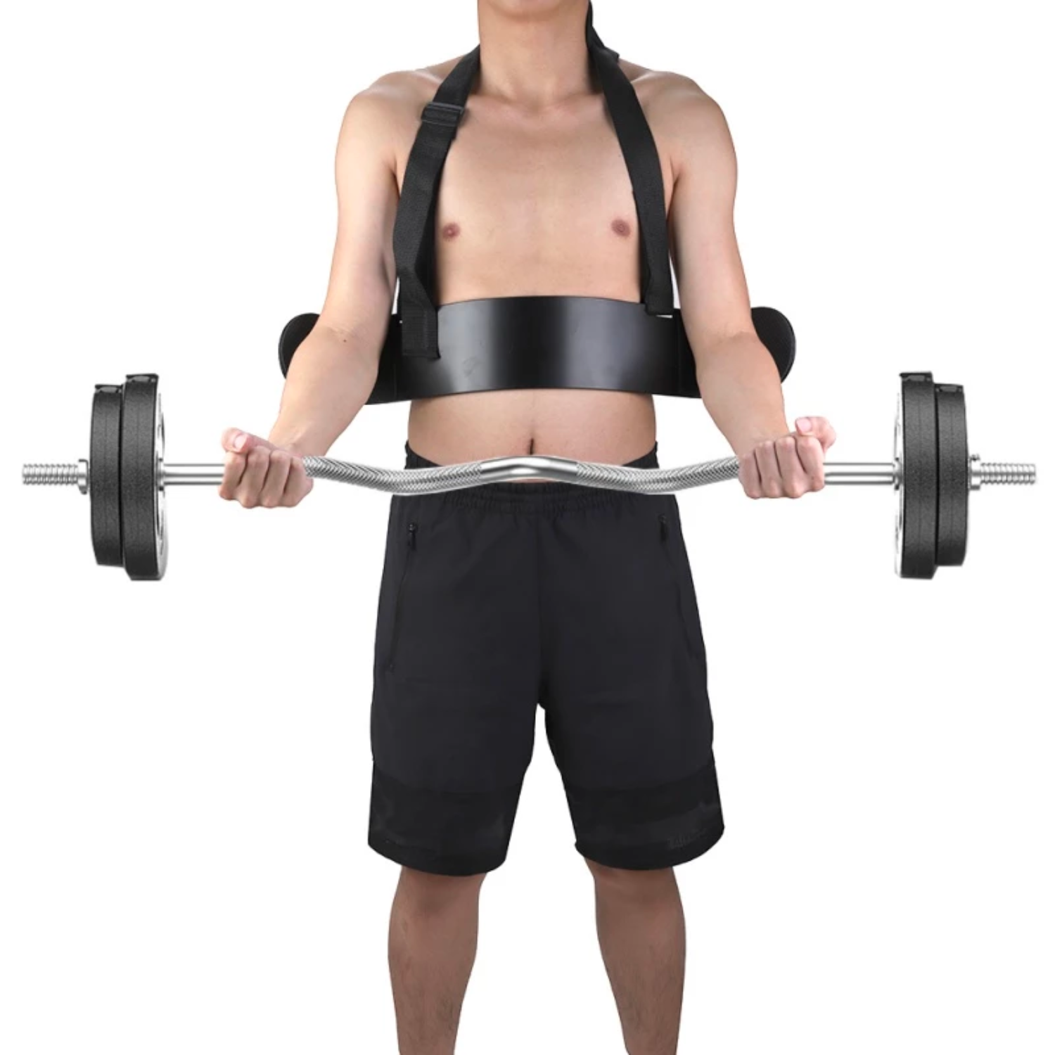 adjustable arm blaster gym curl triceps arm forearm trainer bodybuilding fitness equipment