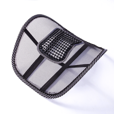cushioned car seat with lumbar support