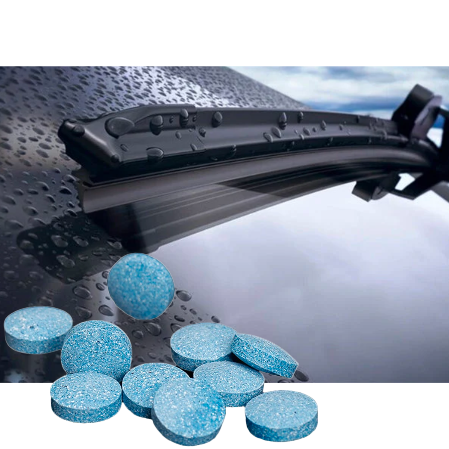 car windshield glass washer cleaner effervescent tablets