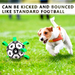 Interactive Dog Toys Soccer Ball with Grab Tabs