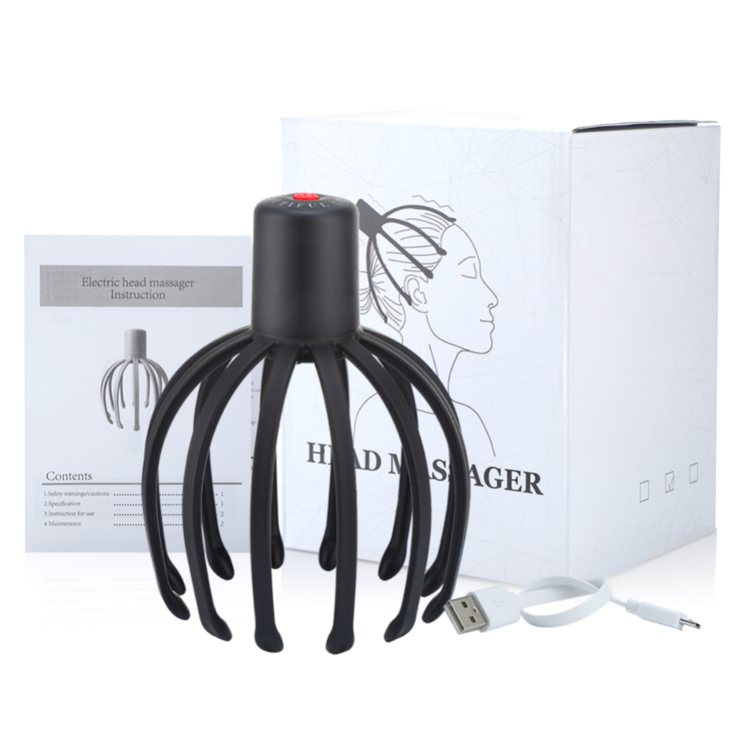 electric octopus claw scalp massager