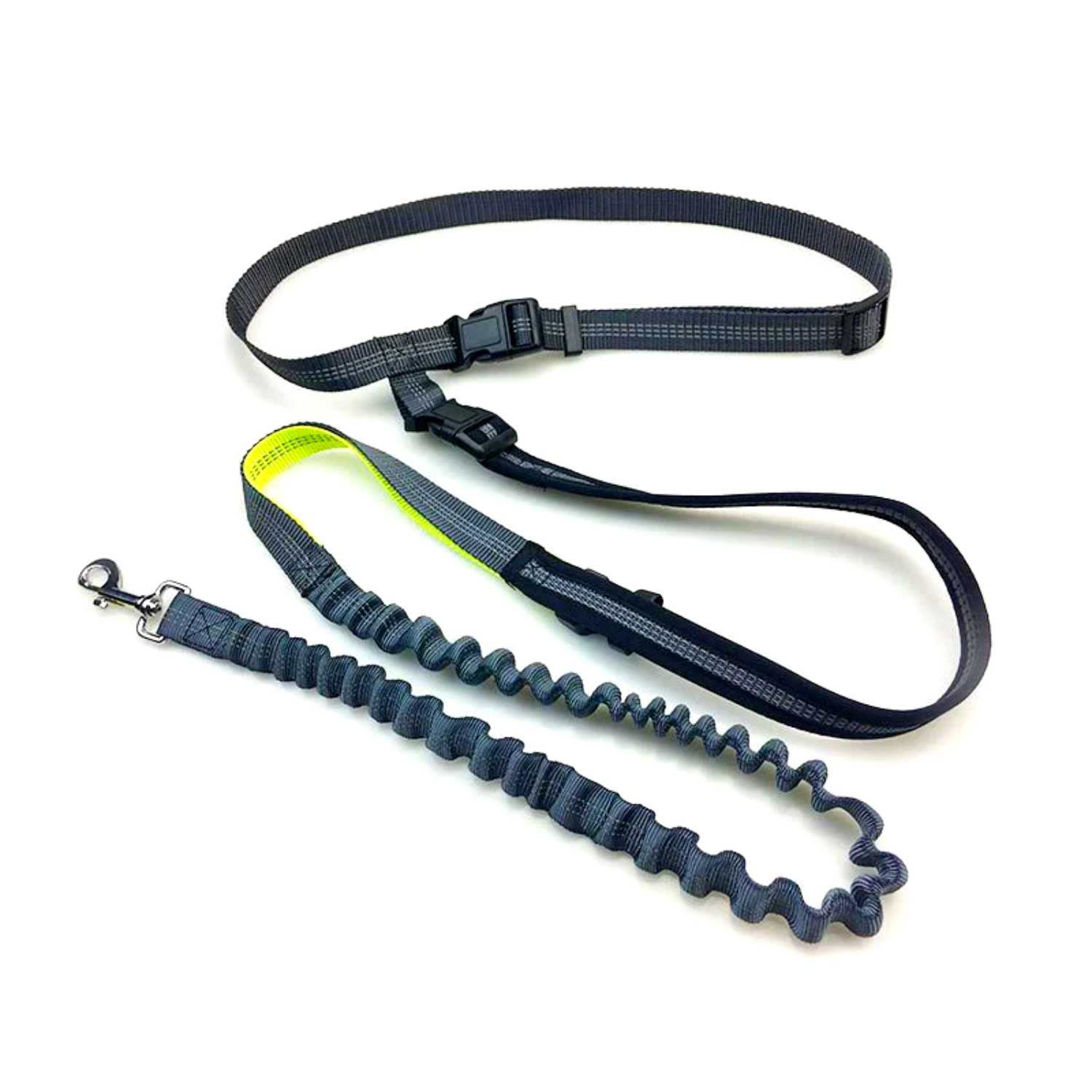 Reflective Hands Free Dog Leash with Adjustable Waist Bag for Running