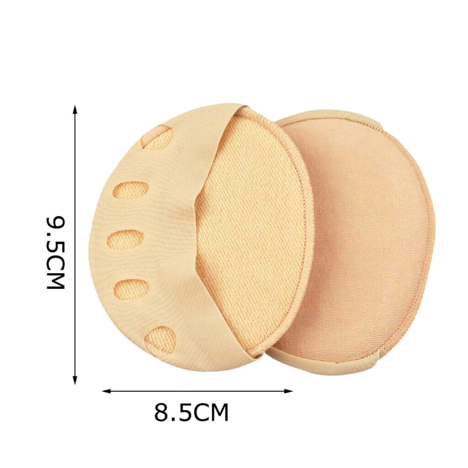 honeycomb fabric forefoot pads