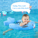 mambobaby shark chest baby float with sun canopy and tail