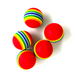 Funny Pet Dog Puppy Rainbow Striped Chewing Interactive Ball Teething Toy