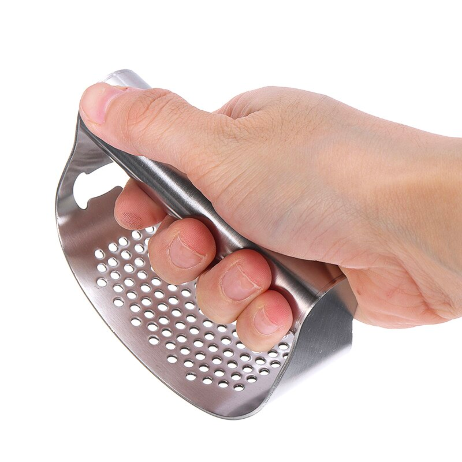 garlic crusher stainless steel with a bottle opener