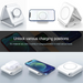 3 in 1 magnetic magsafe wireless charger foldable portable design for iphone 14 apple watch and airpods pro