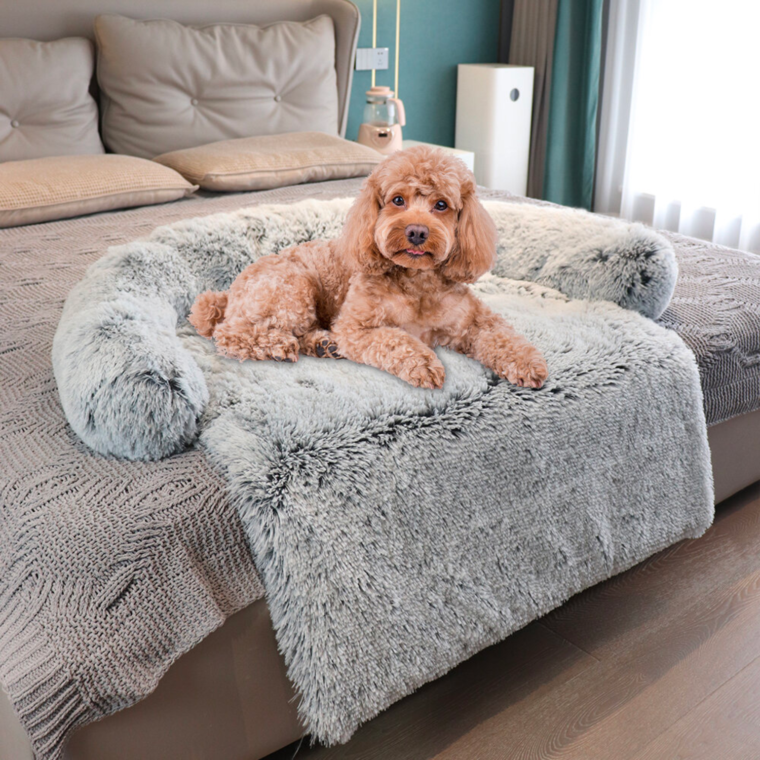 Pet Furniture Cover with Soft Neck Bolster
