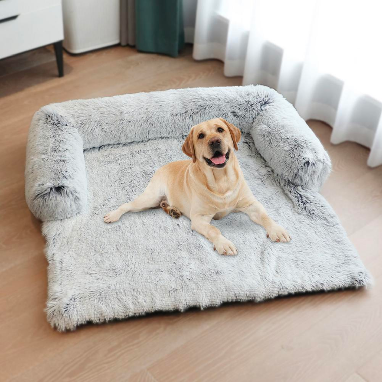 Pet Couch Protector for Dog with Memory Foam Neck Bolster